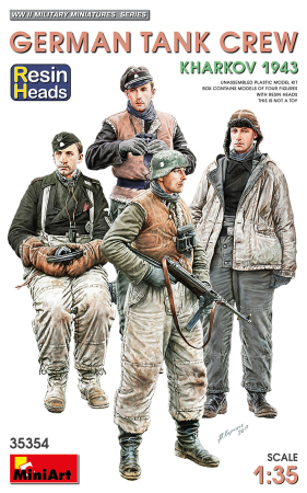 Kituri machete - Miniart 35354 - 1:35 German Tank Crew Kharkov 1943 Resin Heads