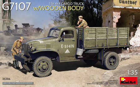 Kituri machete - Miniart 35386 - 1:35  1,5t 4x4 G7107 Cargo Truck w/Wooden Body