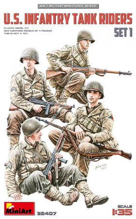 Noutati - MiniArt 35407 - 1:35 U.S. Infantry Tank Riders - 4 figures. Set 1