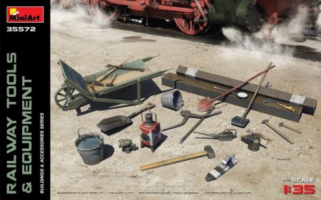 Vopsire, Weathering & Diorama - Miniart 35572 - 1:35 Railway Tools & Equipment