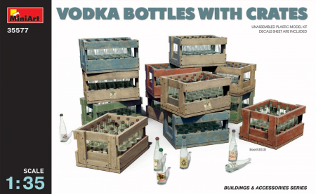 Vopsire, Weathering & Diorama - Miniart 35577 - 1:35 Vodka Bottles with Crates