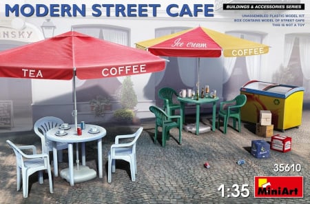 Décor - Miniart 35610 - 1:35 Modern Street Cafe