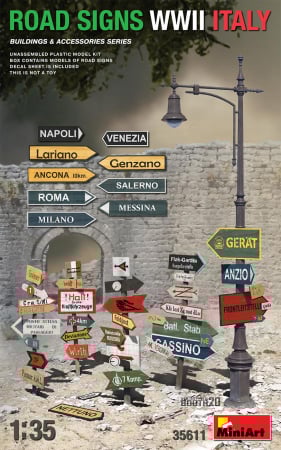 Décor - Miniart 35611 - 1:35 Road Signs WW2 Italy