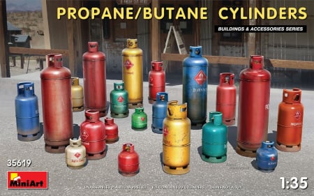 Décor - Miniart 35619 - 1:35 Propane/Butane Cylinders