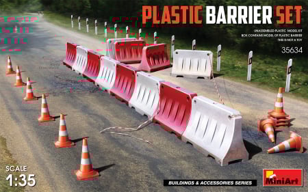 Accesorii diorama - MiniArt 35634 - 1:35 Plastic Barrier Set