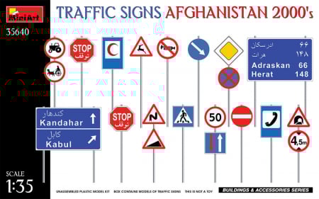 Noutati - MiniArt 35640 - 1:35 Traffic Signs. Afghanistan 2000's