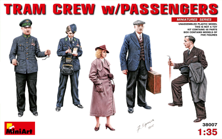 Kituri machete - Miniart 38007 - Tram Crew with Passengers - 5 figures 1:35