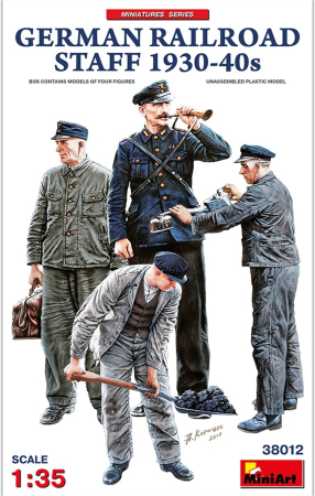 Figurine - Miniart 38012 - 1:35 German Railroad Staff 1930-40s