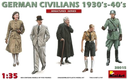 Figurine - Miniart 38015 - German Civilians 1930-40s - 5 figures 1:35