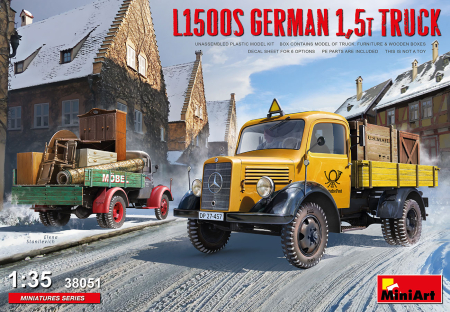 Camioane - Miniart 38051 - 1:35 L1500S German 1,5t Truck