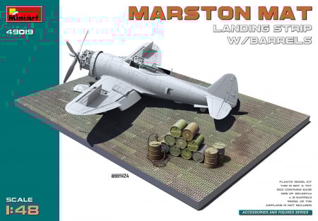 Vopsire, Weathering & Diorama - MiniArt 49019 - 1:48 Marston Mat Landing Strip w/Barrels