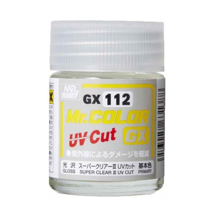 Mr. Hobby - Mr. Hobby - GX Super Clear III UV Cut Gloss (18ml)