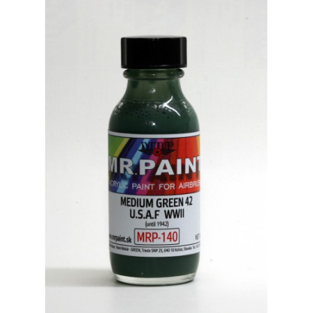 MRP - MR. PAINT - MRP-140 WWII US - Medium Green 42 (until 1942)