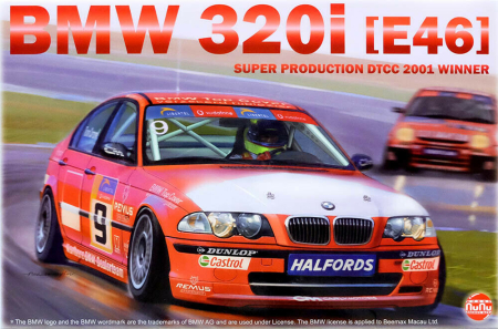 Auto de curse - NUNU Model 24007 - 1:24 BMW 320i (E46) Super Production DTCC 2001 Winner