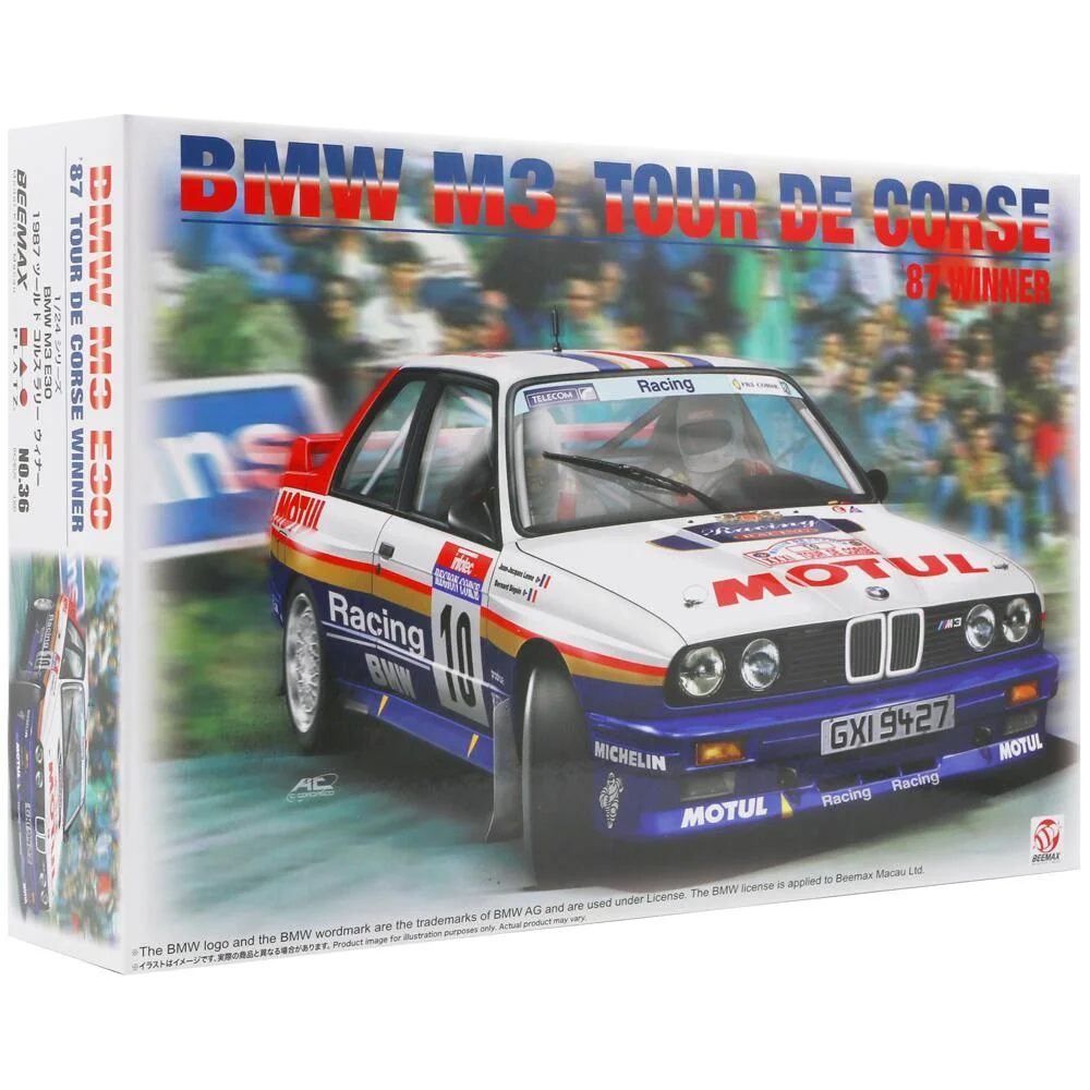 Auto de curse - NUNU Modelkits BX24029 - 1:24 BMW M3 Tour de Corse 1987
