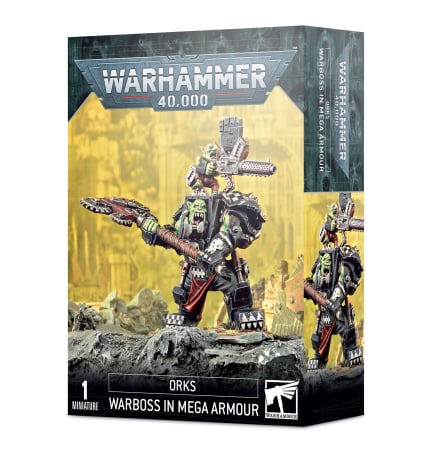 Wargames & Boardgames - Orks: Ork Warboss In Mega Armour
