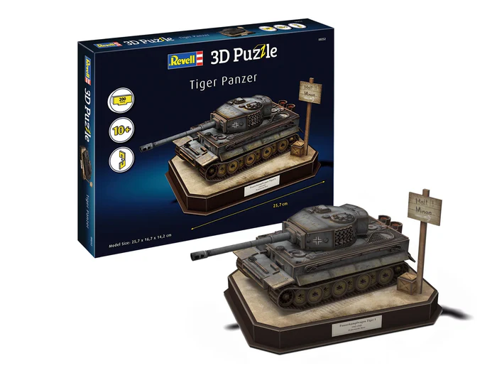 Noutati - Revell 00252 - 1:35 - TIGER I - German Tank Revell 3D Puzzle