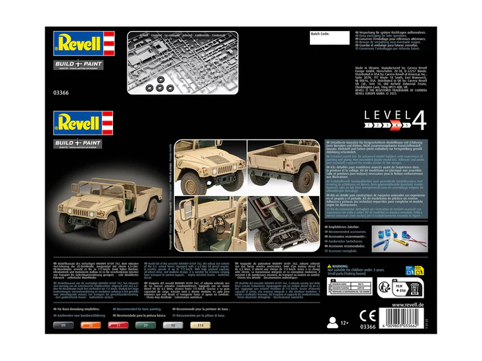 Revell 03366 - 1:35 - HMMWV M1097A2 Revell model kit [3]