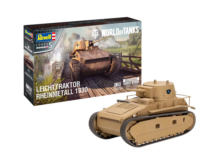 Kituri machete - Revell 03506 - 1:35 - Leichttraktor Rheinmetall 1930 "World of Tanks"