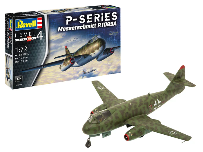 Kituri machete - Revell 03774 - 1:72 - Messerschmitt P.1099A - P-Series