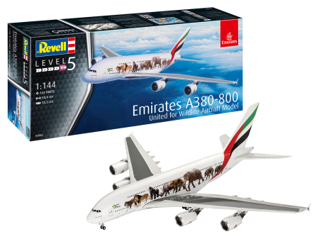 Kituri machete - Revell 03882 - 1:144 Airbus A380-800 Emirates "Wild Life"