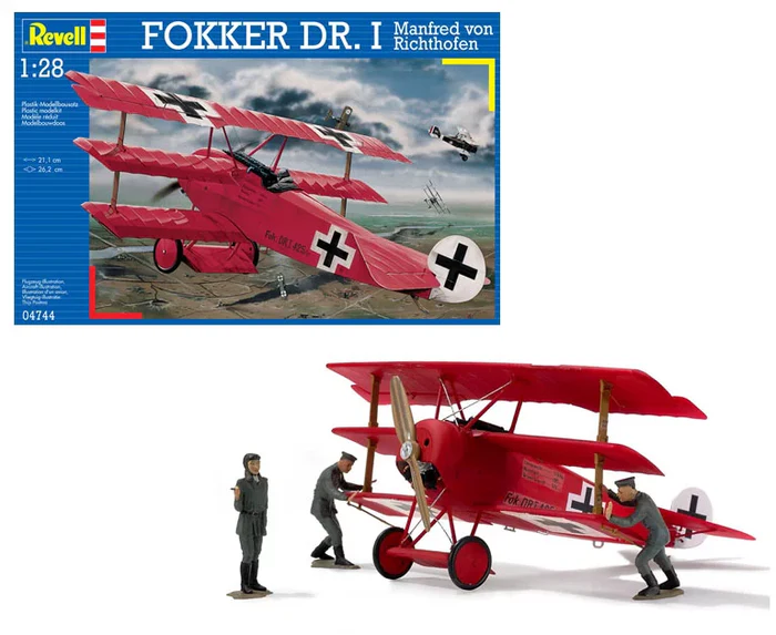 Kituri machete - Revell 04744 - 1:28 - Fokker Dr.I Red Baron