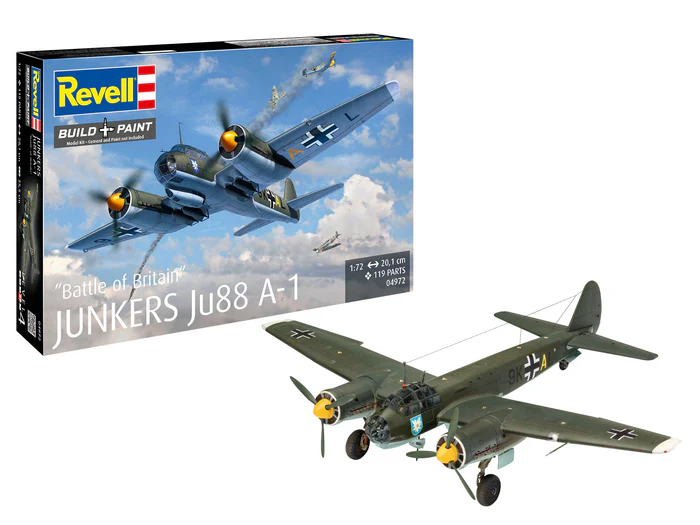 Kituri machete - Revell 04972 - 1:72 - Junkers Ju88 A-1 Battle of Britain