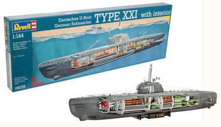 Navo - Revell 05078 - 1:144 U-Boot Typ XXI U 2540 with interior