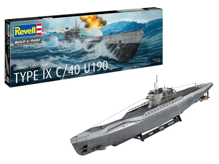 Kituri machete - Revell 05167 - 1:144 - German Submarine Type IX C/40 (U190)
