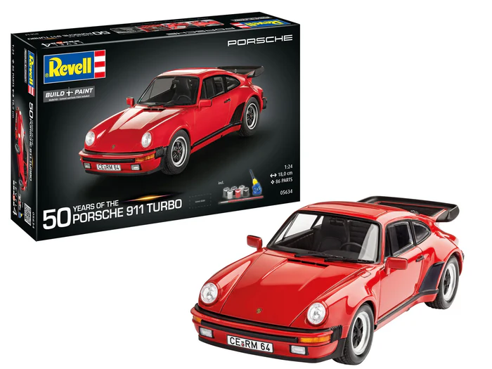 Kituri machete - Revell 05634 - 1:24 - Gift Set "50 Years of the Porsche 911 Turbo"