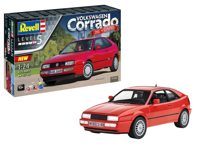 Kituri machete - Revell 05666 - 1:24 - Gift Set VW Corrado 35th Anniversary Revell model kit with basic accessories