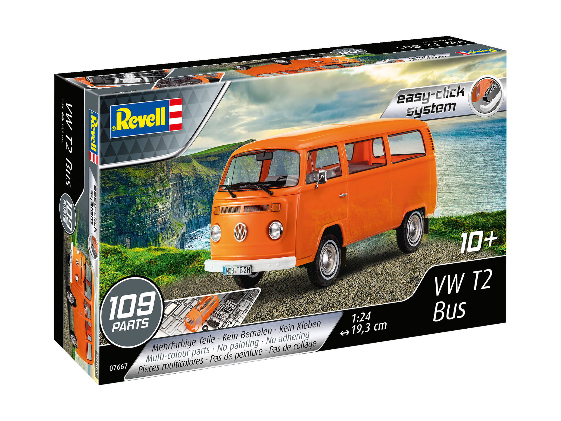 Auto - Revell  - 1:24 VW T2 Bus easy-click