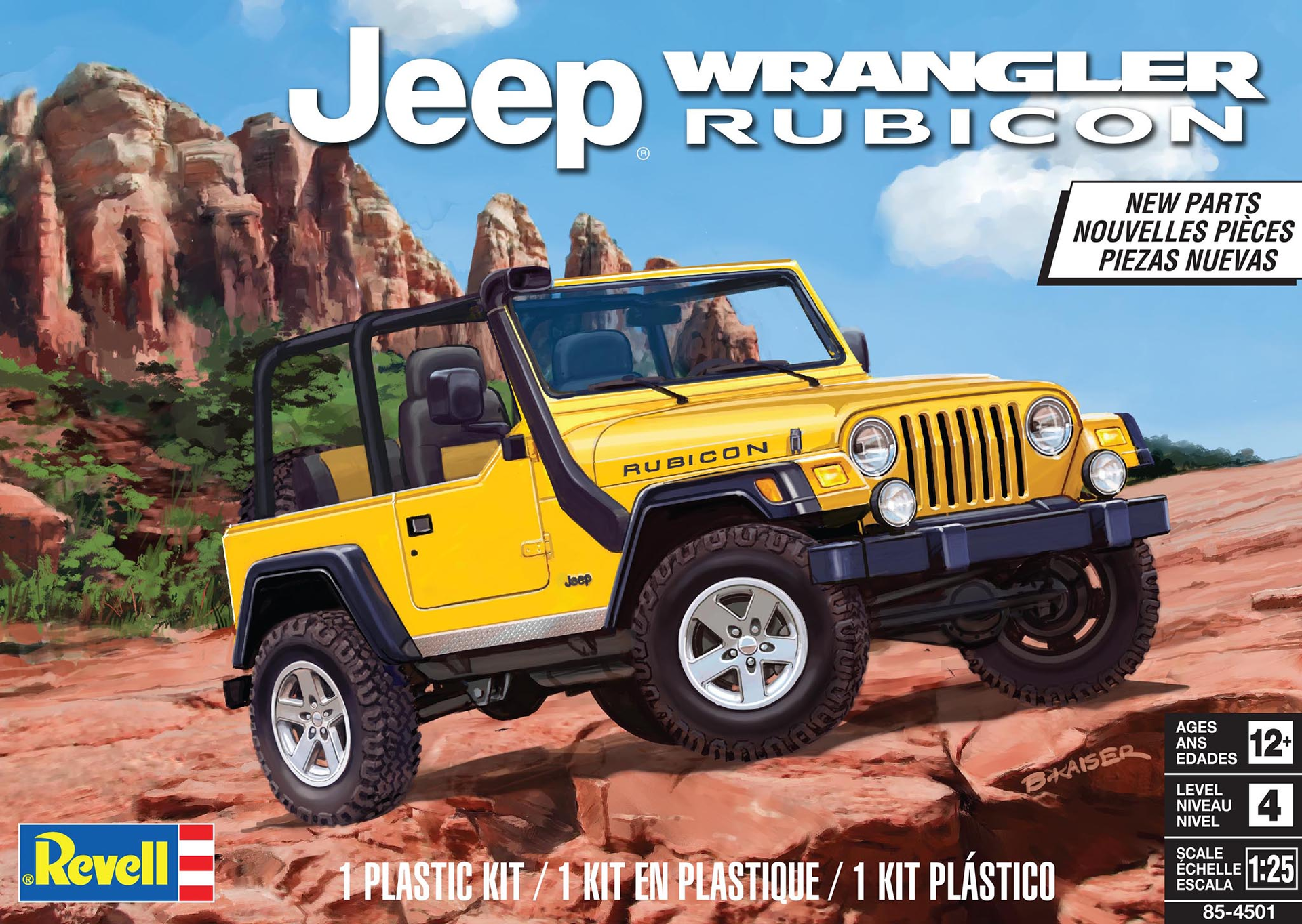 Auto - Revell  - 1:25 Jeep Wrangler Rubicon