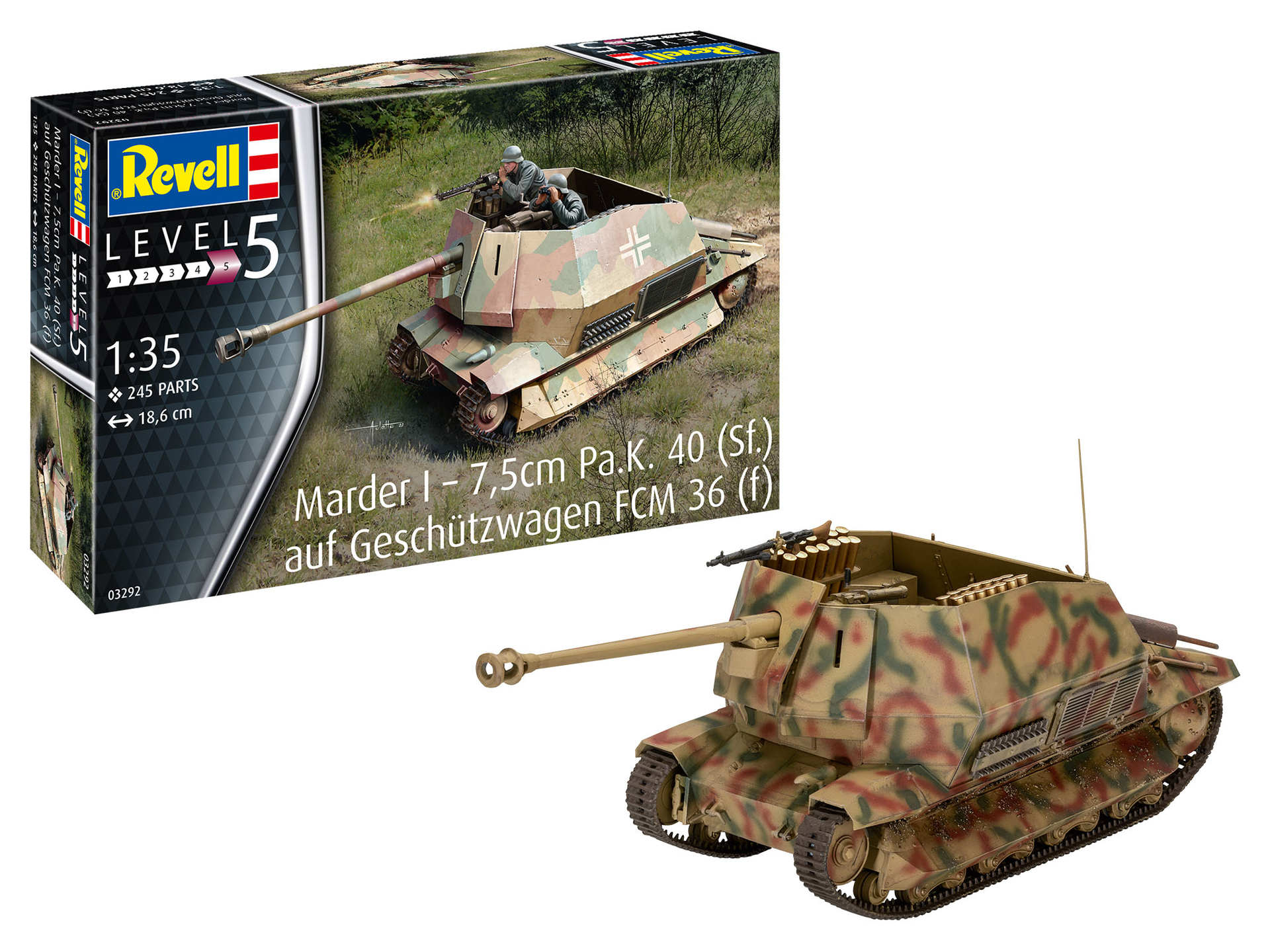 Revell  - 1:35 Marder I  7,5cm Pa.K. 40 (Sf.) auf FCM 36(f) [1]