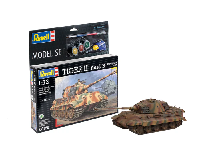 Noutati - Revell 63129 - 1:72 - Model Set Tiger II Ausf. B