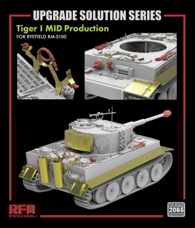 Seturi detaliere rasina - Ryefield Model 2065 1:35 Upgrade set for 5100 Pz.Kpfw. VI Ausf. E Tiger I MID. Production