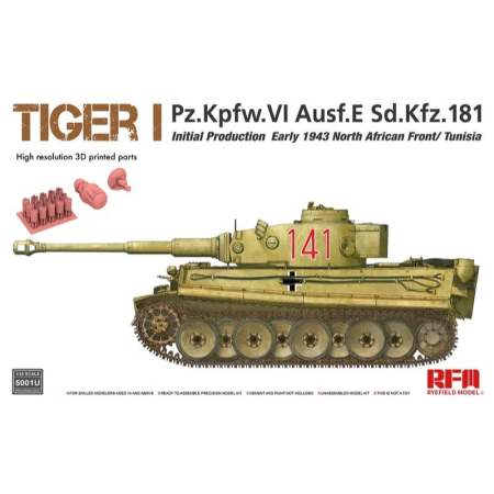 Kituri machete - Rye Field Model 5001U - 1:35 Tiger I initial production early 1943 (Updated from 5001)