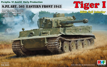 Kituri machete - Rye Field Model 5003 - 1:35 Tiger I Early Production (FULL INTERIOR)
