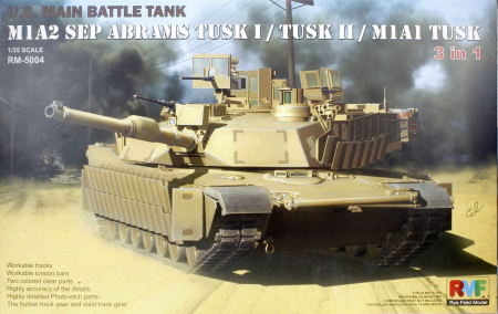 Kituri machete - Rye Field Model 5004 - 1:35 M1A2 Abrams TUSK I / TUSK II / M1A1 3in1