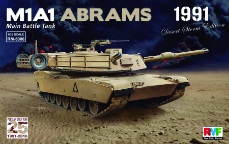 Vehicule militare terestre - Rye Field Model 5006 - 1:35 M1A1 Abrams Gulf War 1991