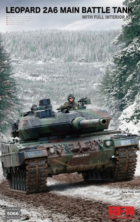 Kituri machete - Rye Field Model 5066 - 1:35 Leopard 2A6 Main Battle Tank with FULL INTERIOR