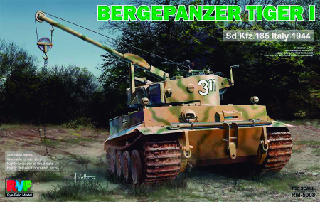 Vehicule militare terestre - Rye Field Model 5008 - 1:35 Bergepanzer Tiger I