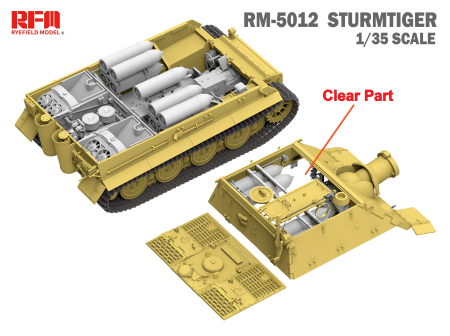 Rye Field Model 5012 - 1:35 Sturmtiger with FULL INTERIOR [4]