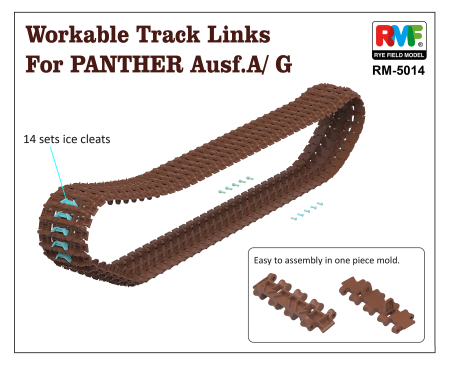 Accesorii machete - Rye Field Model - 1:35 Workable Tracks for Panther A or G