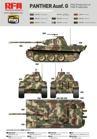 Rye Field Model 5018 - 1:35 Panther Ausf. G Early/Late Production [1]