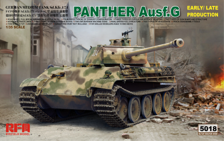 Kituri machete - Rye Field Model 5018 - 1:35 Panther Ausf. G Early/Late Production