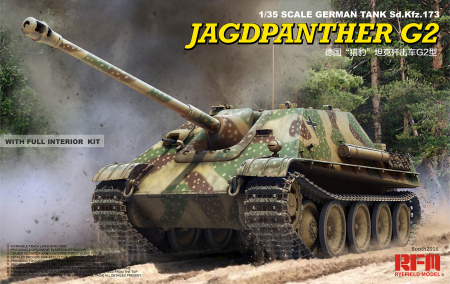 Vehicule militare terestre - Rye Field Model 5022 - 1:35 Jagdpanther G2 - full interior