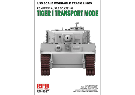 Seturi senile si roti - Rye Field Model - RM5027 1:35 Workable Track Links Tiger I Transport Mode