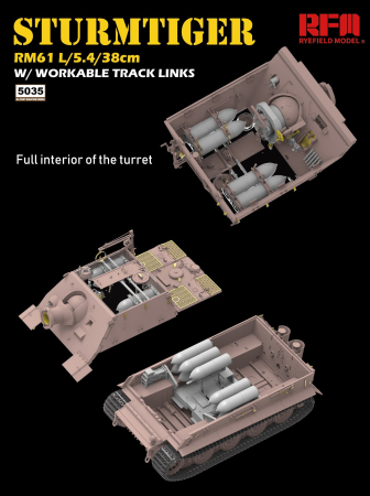 Rye Field Model 5035 - 1:35 Sturmtiger w/workable track links [1]
