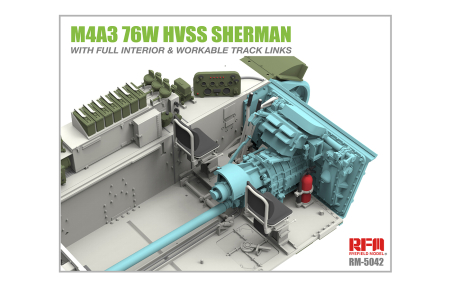 Rye Field Model 5042 - 1:35 M4A3 76W HVSS Sherman w/full interior [3]